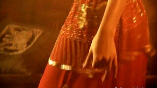 Brunette Indian Teases with Erotic Striptease and Sensual Undressing Dance