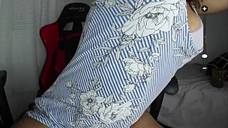 Two hairy brazilian prostitutes double penetrate pussies with huge dildos on cam.