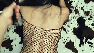 damn this slutty wife takes pov doggy anal while bent over in stockings!