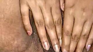 omg desi alisha bhabhi's closeup hairy pussy looks so juicy i wanna dive in