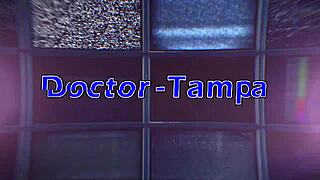 dr tampa gives donna leigh her first gaping clit exam in latex gloves