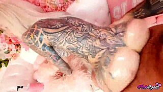 Kasara Wood rims balls then submits to nasty pov rough ride in pink room