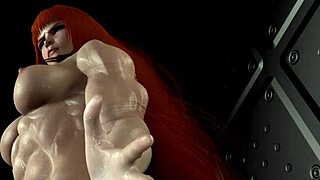 Xenogears elhaym's muscular bodybuilder inspection reveals ripped power