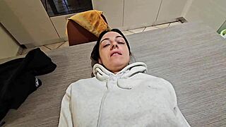 Desperate Wife Railed Hard on Kitchen Table Full Fuck Fest