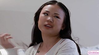 Petite Babe Fingers and Licks Hairy Asian Best Friend's Pussy Wet!!