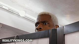 hazel grace hits damions shop then they fuck hard in changing room reality kings