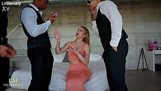 irish snowbunny tina snow begs for 3 bbc gangbang creampie during photoshoot?