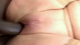 Granny Vera In Stockings Takes Big Black Cock Deep