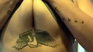claudia bavel massages feet trains butt masturbates in shower