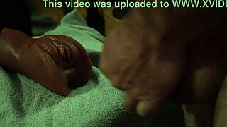 solo babe gulps huge homemade cum load