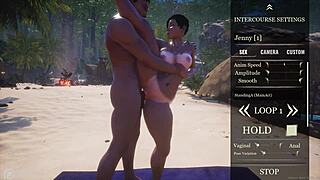 big ass tanned curvy milf jenny beach fucks huge dick yason squirts everywhere