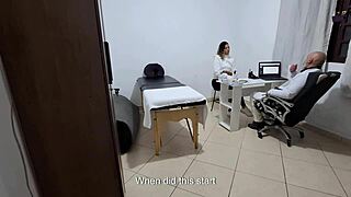 Proctologist fingers patient's asshole deep during humiliating anal exam