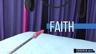 Faith Suspended In Swing Takes Machine Fucks Nonstop