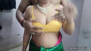 hot indian milf bhabhi cheats with devar fucking her big hairy ass closeup