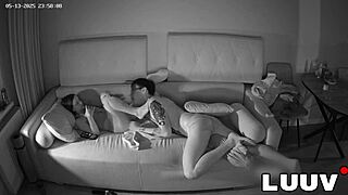 luuv trembles in excitement for first home webcam pussy licking thrill