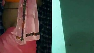 hot shemale sways seductively in saree during indian mujra dance