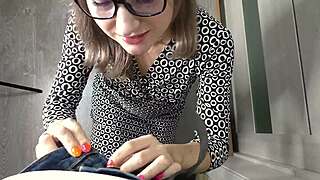 whoa teacher sneaks to principal's office after school for big cock suck and swallow cum 😍💦