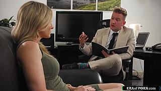 Counselor caught jerking to my milf fantasy with huge cock handjob