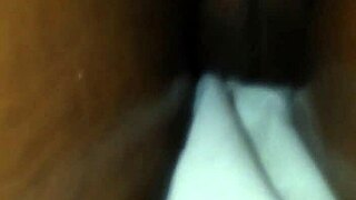 Oiled big booty ebony wife gets deep ass massage from hubby
