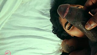 SUBMISSIVE LATINA KARLA MONTERO GAGS ON MONSTER BBC