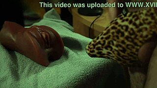 solo babe gulps huge homemade cum load