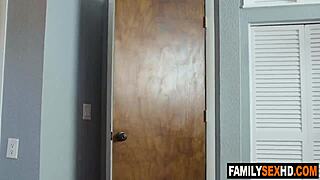 stepbrother gets so angry he fucks stepsis and stepmom in hot 3some