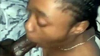 Ebony Ass Eaten, Footjob Given, Deep Fucked and Face Fucked Hard!