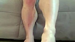Lacey's Muscular Calves Slave Bodybuilder Domination Thrill