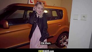 blonde kristys naughty driving lesson with instructor