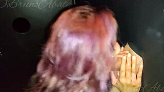 Argentinian Blonde Sucks Gloryhole Cock Swallows All Cum