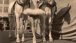Vintage circus girls