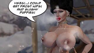 Porn Dolls Holiday Special With Huge Tits And Big Black Cock