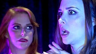 dominant lesbians bind and whip bound waitress before intense anal assfucking domination