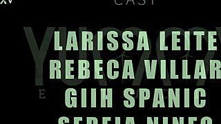 naughty brazilians larissa leite rebeca villar get anal fisted by husky branco