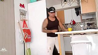 Latina wife cheats with husbands brother at home
