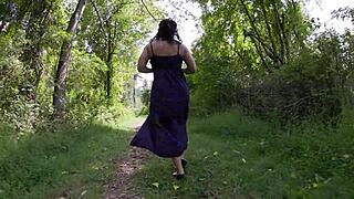 anal plugged exhibitionist trail hiker