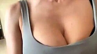 my wife shows everyone her big tits with big nipples