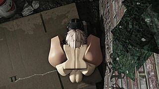 latina's big ass tempts monster cock roleplay in dark back alley