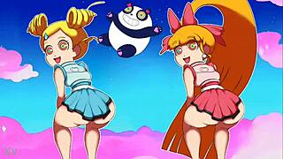 teenage powerpuff girls throwing it back with friends