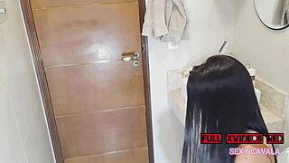 he fucked me hard in family party bathroom i gagged on his cock swallowing cum