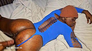 damn she's taking that monster black cock doggystyle no mercy 😈 squirting everywhere