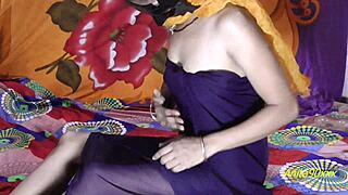 Indian bhabhi fucks boyfriend with shaved desi pussy doggystyle
