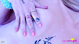 damn cute blonde naked close-up body!!