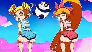 teenage powerpuff girls throwing it back with friends