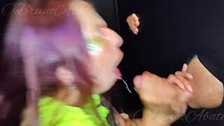 Argentinian Blonde Sucks Gloryhole Cock Swallows All Cum