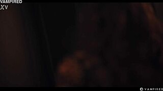 Nerdy Vampire Leana Lovings Bites Asian Rikako into Wet Lesbian Craving