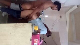 my husband almost catches us fucking in the kitchen