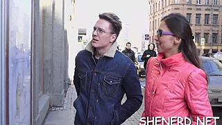 NERD TEEN 18+ SUCKS ROUGH COCK IN HARDCORE SEX TAPE!