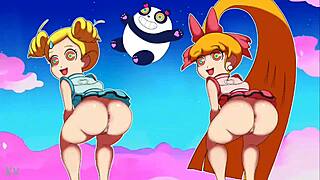 teenage powerpuff girls throwing it back with friends