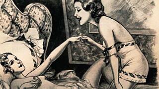 vintage erotic drawings come alive with retro antique passion 🔥😘